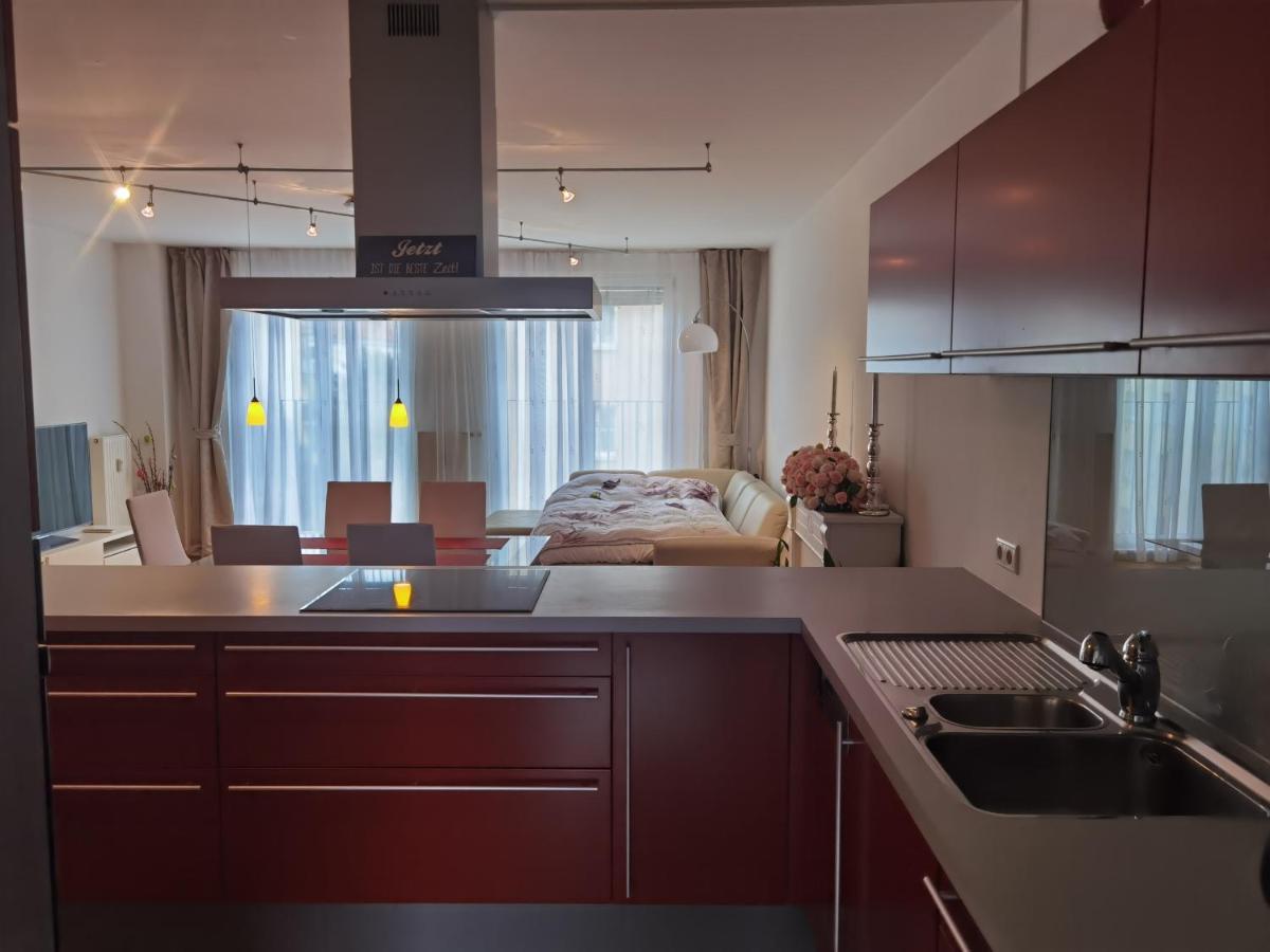 Modernes Studio-Apartment Nahe Zentrum Mit Garagenplatz Viena Exterior foto
